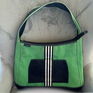 Lands' End Green and Black Messenger Bag